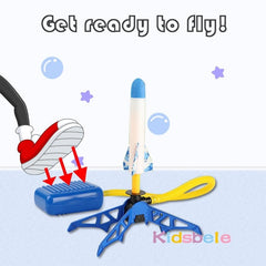 Air Rocket Launcher Toy Kids Foot Stomp Outdoor Activity Game Educational Fun Gift Boys Girls