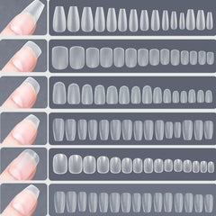 False Nails 120 piece/bag Matte Press-On Nail Tips Soft Full Cover False Nails Oval Almond Sculpted Fake Nail