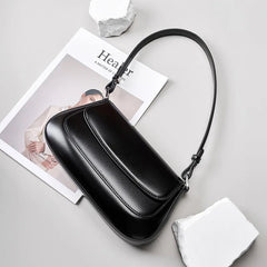 Shoulder Bag Women Genuine Leather Underarm Vintage Luxury High Quality Crossbody Handbag Purse