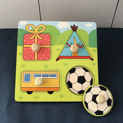 Montessori Wooden Puzzle Kids Ages 2-5 Jigsaw Preschool Learning Educational Toddler Toy Gift