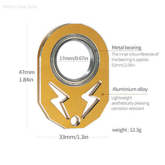 Spinner Key Ring Anxiety Stress Relief Metal Fidget Toy Spinning Key Ring Anti-stress Finger Key Ring Relieves Boredom Party Gift