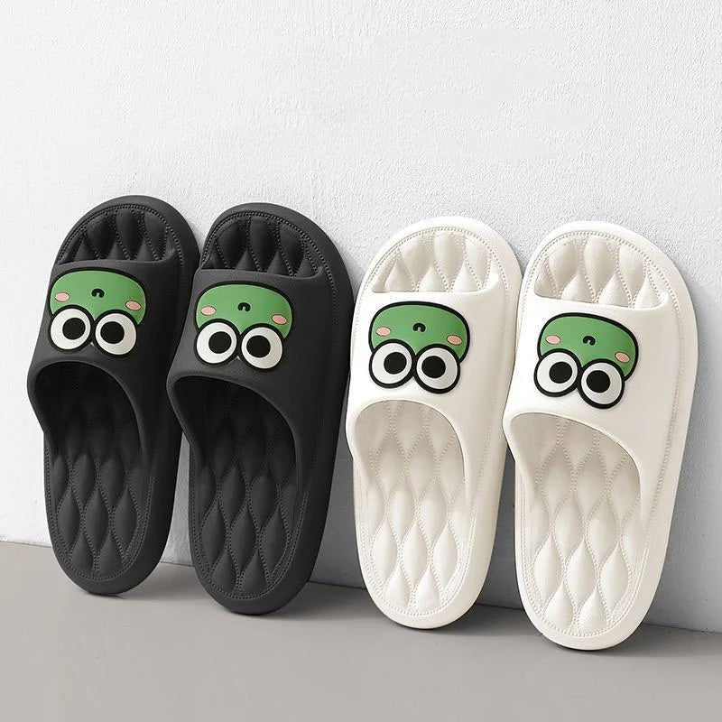 Slide Sandals white and black