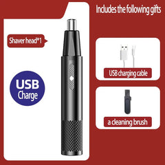 Nose Hair Trimmer Electric USB Rechargeable Mini Portable Eyebrow Ear Hair Grooming Tool