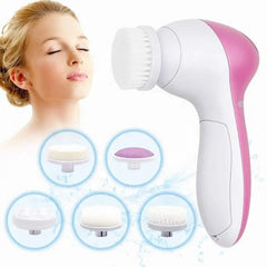 Facial Cleansing Brush Electric 5-in-1 Face Wash Spa Skin Care Massager Blackhead Remover Tool