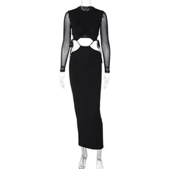 Bodycon Maxi Dress Women Elegant Long Party Casual Chic Fashion Dress