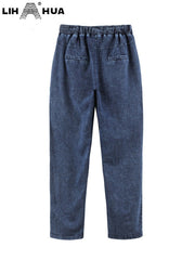 Plus Size Stretch Jeans Women Cotton Knit Denim Casual Comfortable Everyday Fashion Trousers