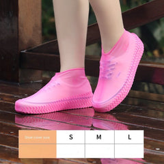 Silicone Shoe Covers Waterproof Reusable Latex Slip-Resistant Rubber Rain Boot Protective Cover
