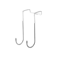 Towel Hook Rack 2-Hook Stainless Steel Double S-Shape Kitchen Bathroom Cabinet Door Organizer