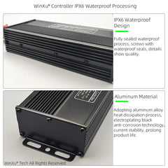 WinXu controller with IPX6 waterproof design and aluminum material on a white background