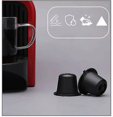 Nespresso Coffee Pods 6-Piece Refillable Reusable Filter Capsules Eco-Friendly Kitchen Accessory