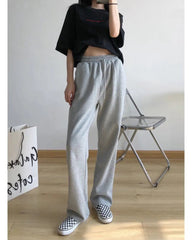 Sweatpants Women Straight Wide Leg High Waist Casual Sport Mopping Loose Comfortable Fashion Pants