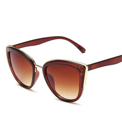 Cat Eye Sunglasses Women Vintage Gradient UV400 Chic Retro Fashion Eyewear