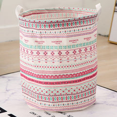 Laundry Basket Cotton Linen Large Foldable Waterproof Hamper Clothes Organizer Home Accessory