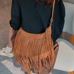 Crossbody Bag Women Tassel Y2K Retro Luxury Party Evening Handbag Purse Fashion