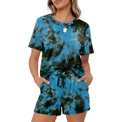 Pajama Set Women Short Sleeve Lounge Wear Sleepwear Casual Comfortable Fashion Set