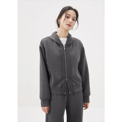 Hoodie & Pants Set Women 2-Piece Loose Sports Elastic Casual Chic Contemporary Fashion Outfit
