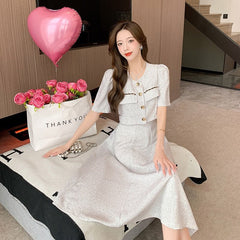 Top & Midi Skirt Set Women Elegant 2-Piece Above Elbow Sleeve Chic Casual Fashion Suit Outfit