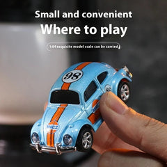 Mini Remote Control Alloy Toy Car with Mobile Phone Control – Wireless Beetle Car for Kids & Adults