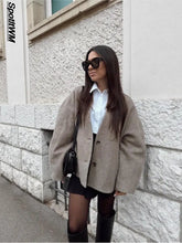 Faux Wool Blazer