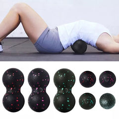 Massage Ball Set Peanut High Density Lightweight Yoga Kinesiology Pain Relief Relaxation Fitness Tool