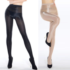 Women's High Performance Tights Oil Shiny Tights Women Skinny Thin Shaping Pantyhose Nightclub Party Hosiery