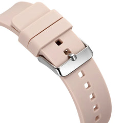 Minimalist Watch For Women 41mm Case with PVD Finish Rubber Strap Ladies Quartz Watch