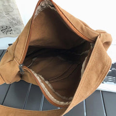 Canvas Crossbody Bag Minimalist Single Shoulder Messenger Backpack Cotton Casual Fashion Handbag