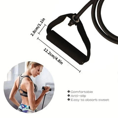 Resistance Bands Unisex With Handles Exercise Workout Strength Training Equipment Home Travel Gym