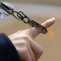 Spinner Key Ring Metal Fidget Anxiety Stress Relief Anti-Stress Finger Spinning Boredom Relief Gift