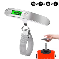 New Portable Digital Hanging Scale T-shaped LCD Luggage Suitcase Baggage Weight Balance Travel Electronic Scale with Belt 50kg/110lb