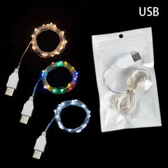 LED String Lights 1-20M USB Copper Silver Wire Waterproof Fairy Indoor Outdoor Christmas Wedding Party