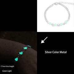 Glow in the Dark Bracelet Women Lotus Flower Charm Natural Turquoise Yoga Prayer Jewelry Gift