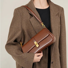 Shoulder Bag Women Genuine Leather Underarm High Quality Retro Crossbody Handbag Fashion Purse