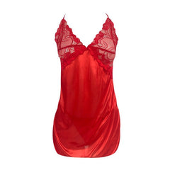 Nightdress Set Women 2-Piece Suspender V-Neck Sleepwear Casual Loungewear Fashion