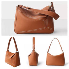 Shoulder Bag Women Soft Leather Flap Underarm Boutique Design Crossbody Messenger Handbag Purse
