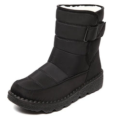 Snow Boots Women Super Warm Low Heel Platform Non-Slip Rubber Sole Short Winter Casual Shoes