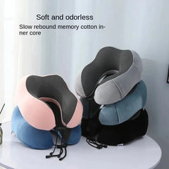 Travel Pillow U-Shaped Memory Foam Soft Neck Massage Airplane Sleeping Cervical Spine Support Comfort