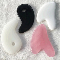 Gua Sha Scraper Heart Shape Beeswax SPA Face Massager Acupuncture Massage Tool Skin Care Accessory