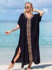 Plus Size Boho Maxi Dress Women Bohemian Tribal Hippie Casual Beach Vacation Summer Fashion