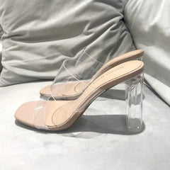 transparent heels