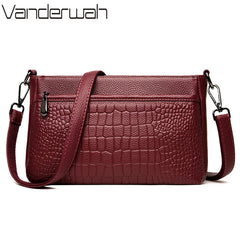 Shoulder Bag Women Cowhide Leather Handle Luxury Designer Inspired Messenger Handbag Purse