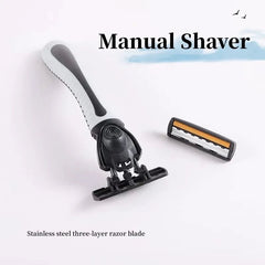 Stainless Steel Triple Blade Reusable Razor – Professional Shaving Tool