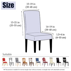 Waterproof Stretchy Elastic Jacquard Chair Cover for Dining Room Chair Covers for Chairs Kitchen Wedding Hotel Banquet Seat Protector Cover