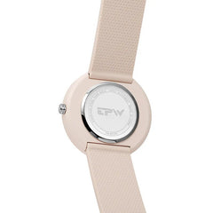 Watch Women Minimalist 41mm PVD Finish Rubber Strap Ladies Quartz Elegant Casual Fashion Wristwatch