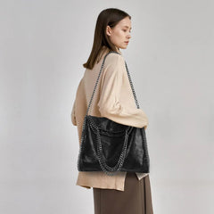 Shoulder Bag Women Luxury Soft Chain Crossbody Chic Designer Inspired Tote Handbag Purse