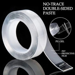 Nano Tape Double-Sided Adhesive 1-5m Traceless Waterproof Bathroom Kitchen Sink Gel Sticker Strip