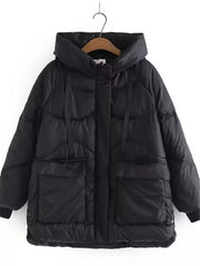 Puffer Jacket Women Plus Size Hooded Long Thick Cotton Warm 5XL Winter Coat Outerwear Casual