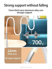 Product with 12mm thick nano-aluminum alloy core and 700g weight display.