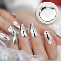 Nail Gel Polish Silver Gold Metal Mirror Effect Neon Gemstone Pure Color Soak Off UV LED Lacquer