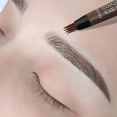 Eyebrow Pencil Waterproof 4-Point Liquid Long Lasting Microblade Cosmetic Brow Pen Makeup Tool